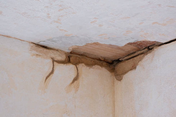 Water damage restoration process in Claude, TX